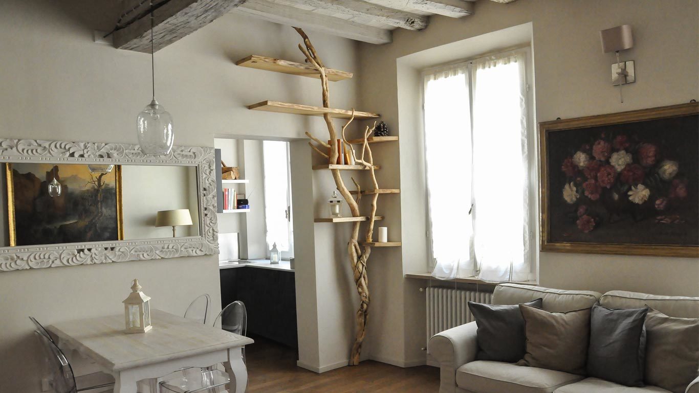 libreria albero con sviluppo angolare